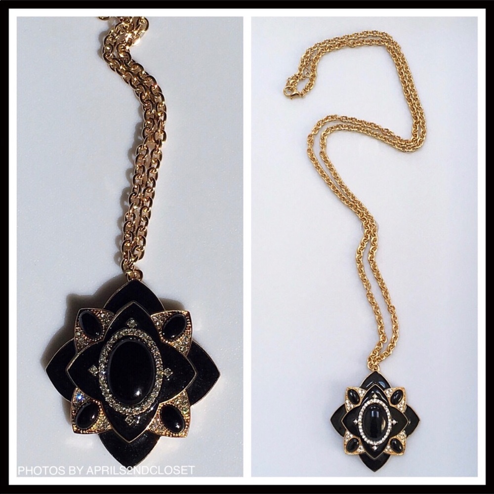 OLIVIA WELLES LONG PENDANT STATEMENT NECKLACE A3C - Picture 6 of 8